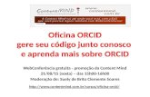 Oficina ORCID: gere o seu código junto conosco e aprenda mais sobre o ORCID | Content Mind