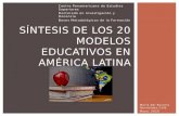 Síntesis 20 modelos educativos