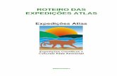 Roteiro das expedições atlas