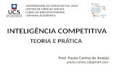 Grupo de Discussão - Inteligência Competitiva: teoria e prática