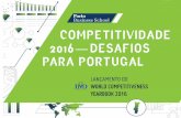 Competitividade '2016: Desafios para Portugal