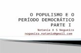 O populismo e governo democrático parte i