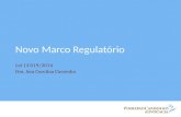 Novo Marco Regulatório das OSC's