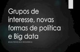 Grupos de Interesse e Big Data - Pablo Cesário