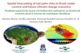 Predição espacial do ácaro vermelho-das-palmeiras no brasil sob cenários atual e futuros de mudanças climáticas