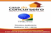 Apostila TRE-RS 2015 | Tecnico Judiciario | A Casa do Concurseiro
