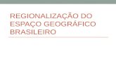 Regionalização do espaço brasileiro ii