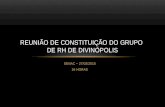 Reunião de constituição do grupo de RH Divinópolis MG
