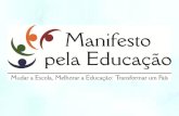 Manifesto em Educação espiritualidade e transformação social