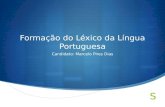 Formação do Léxico da Língua Portuguesa