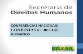 Apresentação Secretaria Nacional de Direitos Humanos - Conferências Nacionais Conjuntas
