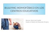 Bullying homofóbico en los centros educativos