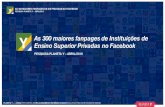 Pesquisa Planeta Y: As 300 maiores Fanpages de IES privadas no Brasil.