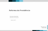 Apresentação do ministro Henrique Meirelles no seminário “Previdência Social no Brasil: aonde queremos chegar?”, promovido pelo jornal O Globo (13/04/2017)