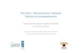 PAA África - Monitoramento e Avaliação: Relatório de Acompanhamento