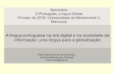 A língua portuguesa na era digital e na sociedade da informação: um língua para a globalização