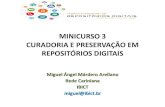 MINICURSO 3CURADORIA E PRESERVAÇÃO EM REPOSITÓRIOS DIGITAIS