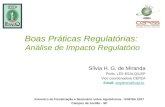 Boas Práticas Regulatórias: Análise de Impacto Regulatório