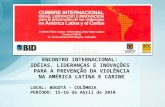 Cúpula Internacional: Idéias, Liderança e Inovação para a prevenção da violência na América Latina e Caribe