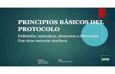 Principios básicos del Protocolo