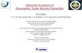 Spectral Analysis of Decimetric Solar Bursts Variability R. R. Rosa 2, F. C. R. Fernandes 1, M. J. A. Bolzan 1, H. S. Sawant 3 and M. Karlický 4 1 Instituto.