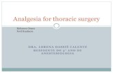 Analgesia para cirurgia torácica
