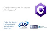 Criando infraestrutura de Azure com Fluebn API e C#
