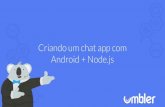 Android chat app com Node.js