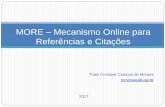 MORE - Mecanismo Online para Referências e Citações