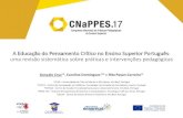 A Educação do Pensamento Crítico no Ensino Superior Português: uma revisão sistemática sobre práticas e intervenções pedagógicas