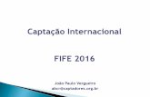 2016 Captação de Recursos Internacionais