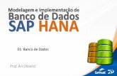 Modelagem e Implementação de Banco de Dados SAP …SAP HANA 01: Banco de Dados. 2 ... Gerenciamento de Banco de Dados são programas que ... (Diagrama de Entidade e Relacionamento).