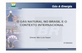 O GÁS NATURAL NO BRASIL E O CONTEXTO  · PDF filea colocação do gás natural da Petrobras, atuando de forma integrada com as demais unidades da Companhia, em toda