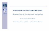 Arquitectura do Conjunto de Instruções - Autenticação · PDF fileN. Horta, IST - UTL Arquitectura de Computadores 2006/2007 2 Arquitectura de Computadores Arquitectura do Conjunto