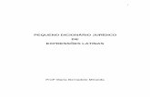 PEQUENO DICIONÁRIO JURÍDICO DE EXPRESSÕES …direitobrasil.adv.br/arquivospdf/livros/apostila6.pdf · 2 Pequeno Dicionário Jurídico de Expressões Latinas "A" A contratio sensu-