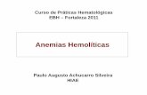 Curso de Práticas Hematológicas EBH – Fortaleza  · PDF fileAnemias Hemolíticas Paulo Augusto Achucarro Silveira HIAE Curso de Práticas Hematológicas EBH – Fortaleza 2011