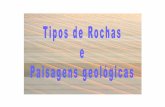 Paisagem geológica Aspecto característico apresentado · PDF fileRochas Magmáticas Rochas Metamórficas Rochas que resultam do arrefecimento e solidificação do magma. Rochas Sedimentares