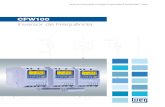 CFW100 - Solução em · PDF file(refere-se ao valor do mostrador principal) Barra para monitoração de variável Ventilador removível (disponível nos tamanhos B e C) Interface