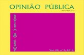 Vol. 22, nº 3, 2016 - cesop. · PDF fileopcesop@unicamp.br Contato com a ... Antonio Teixeira de Barros 702 ISSN 1807 OPINIÃO PÚBLICA Campinas ... dando ênfase ora à economia,