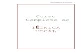 TÉCNICA VOCAL - pessoal.portoweb.com.brpessoal.portoweb.com.br/mauriciobarca/licoes_mb/tecnica_vocal.pdf · Mantenha acessível um instrumento musical ... Curso Completo de TÉCNICA
