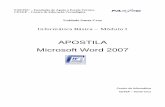 word 2007 FINAset2008L - musci.eng.br · PDF fileAPOSTILA Microsoft Word 2007 ... aparece com uma cor de destaque ao lado dos menus padrão. ... Clique em Avançado. 3