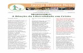 ANO 42 21 DE OUTUBRO DE 2012 MORDOMIA: A Bênção da ...ibbetel.org.br/Boletins/12-10-21 Boletim Digital Betel.pdf · Batista diz que “mordomia é a doutrina bíblica que reconhece