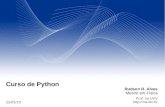Curso de Python - rra.etc.br · PDF file2 Introdução Esta apresentação é baseada no material: Python na Prática: Um curso objetivo de programação em Python de Christian Robottom