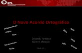 O Acordo Ortográ · PDF filenoutros espaços de Língua Portuguesa, consultar a página. ~ ... Alterações introduzidas pelo Novo Acordo . Acentuação gráfica das palavras graves