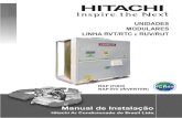 UNIDADES MODULARES LINHA RVT/RTC E RUV/ · PDF fileRAP-EIV (INVERTER) UNIDADES MODULARES LINHA RVT/RTC E RUV/RUT RAP (FIXO) Manual de Instalação Hitachi Ar Condicionado do Brasil