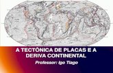 A TECTÔNICA DE PLACAS E A DERIVA CONTINENTAL · PDF file•Os continentes são porções de terra sobre placas tectônicas, que estão à deriva sobre o manto. •Se movem aproximadamente