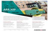 ARS 220 - ammann-group.com · PDF fileespecificaÇÕes tÉcnicas compactador de solo ars 220 t3 motor fabricante deutz tcd 6.1 l6 potÊncia de acordo com a iso 14396 160 kw (215 hp)/2300