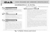 CIVIL DIREITO CIVIL - oabrj.org.br · PDF filexxii exame de ordem unificado– prova prÁtico-profissional – direito civil página 2 *atenÇÃo: antes de iniciar a prova, verifique