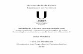 Universidade de Lisboa Faculdade de Farmáciarepositorio.ul.pt/bitstream/10451/28385/1/TM_Joao_Mochao.pdf · de ter aloresv de friabilidade, dureza e desagregação conforme as seguintes