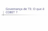 Governança de TI: O que é COBIT - Adriano Maranhão · PDF fileDiretrizes de Gerenciamento PO9 –Avaliar e Gerenciar os Riscos de TI Modelo de Maturidade: Controle sobre o processo